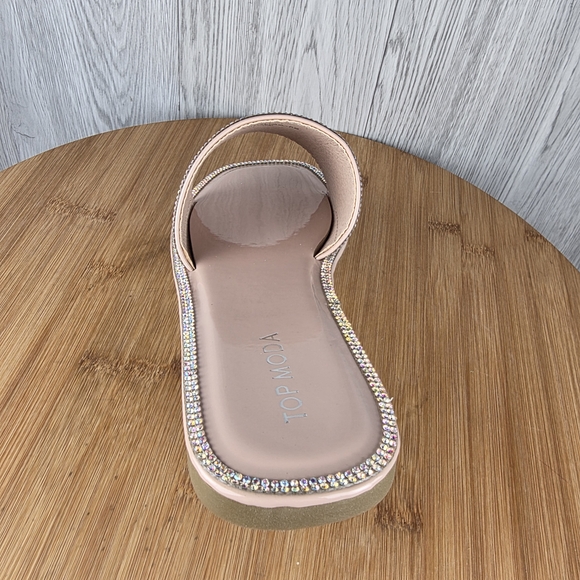 Womens Rhinestone Sandals - Picture 6 of 11